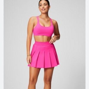 Fabletics Hot Pink Pleated Circle Skirt